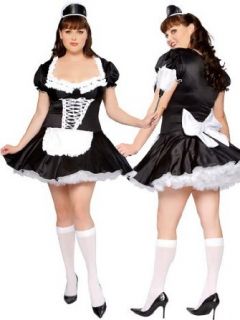 Sexy BBW Plus Size French Maid Costume   XXLARGE: Clothing