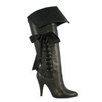 Size 6   Ladies Pirate Boots with Ribbons Clothing