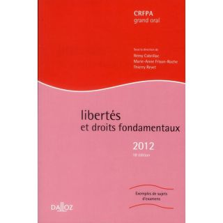 Libertés et droits fondamentaux (édition 2012)   Achat / Vente
