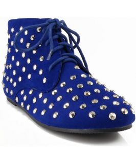 Cambridge 22H Studded Lace Up Ankle Bootie Shoes