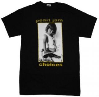 Pearl Jam Choices Artwork Rock Band T Shirt Tee: Clothing