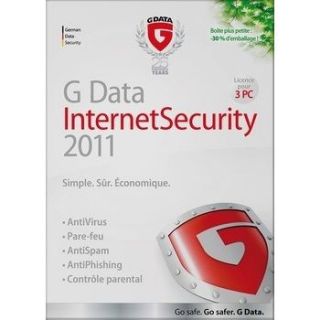 GDATA INTERNET SECURITY 2011 3 PC 1 AN / Logiciel de sécurité pour
