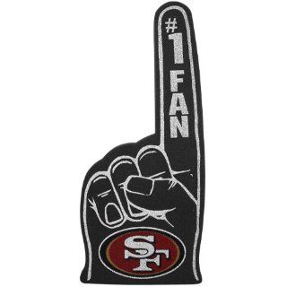 NFL San Francisco 49ers #1 Fan Foam Finger   Black: Sports
