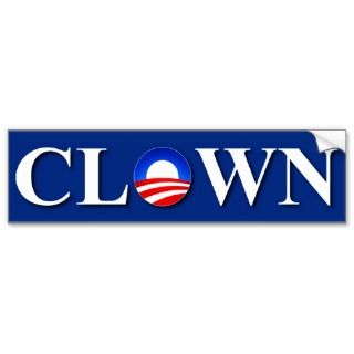 Oba clown II Bumper Sticker