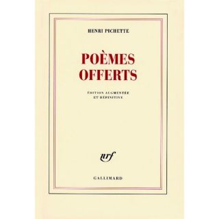 Poèmes offerts (édition 2009)   Achat / Vente livre Henri Pichette