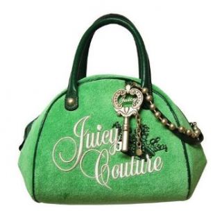 Juicy Couture Green Velour Dome Key Charm Handbag