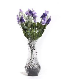 Forever Flowers Lavender Bouquet with Vase & Crystals