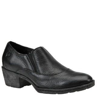 Born Womens Lawren Slip On   6 M   Black Shoes