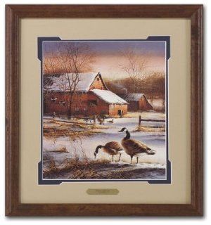 Terry Redlin Winter Haven Print with Value Framing