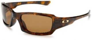 Oakley Mens Fives Squared Polarized Sunglasses,Brown