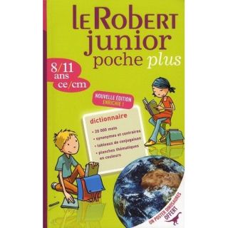Dictionnaire Le Robert junior poche plus 8/11 ans   Achat / Vente
