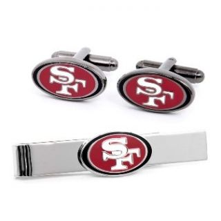 San Francisco 49ers Cufflinks and Tie Bar Gift Set