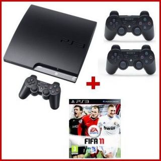 Pack PS3 320Go Noire FIFA 11 + 2 manette Dualshock   Achat / Vente