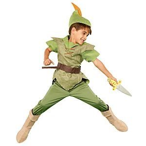 Disney Store Peter Pan Costume for Boys Size Medium 7/8