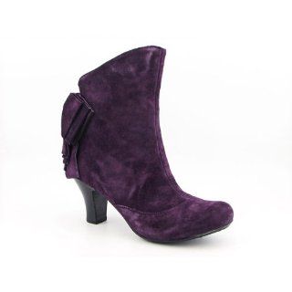  BORN CROWN Grosgrain Womens SZ 8.5 Purple Boots Ankle Shoes Shoes