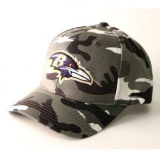 Baltimore Ravens Gray Camouflage Baseball Cap: Clothing