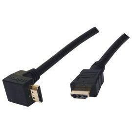 CABLES & CONNECTIQUES Cordon HDMI 1.3 mâle/mâle (coudé, plaqué or)