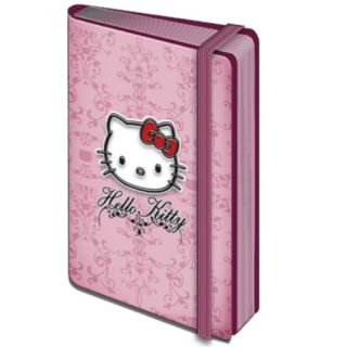 Carnet Hello Kitty élastiqué Couverture cartonnée Dim  13.5 x 21