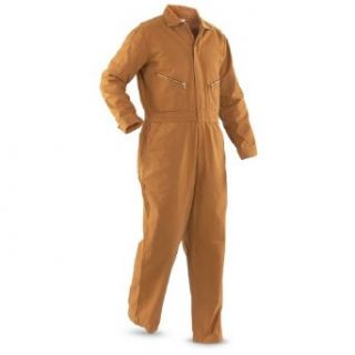 Walls Mens Work Non Insulated Duck Coveralls Brown Short