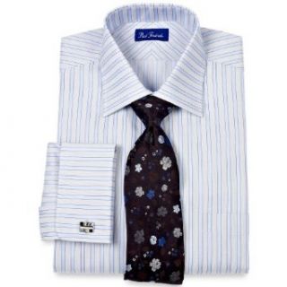 Pattern Collar \ French Cuff Dress Shirt Blue/grey 19.0/37: Clothing