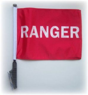 Ranger Golf Cart Flag with EZ STICK On & Off Suction Cup