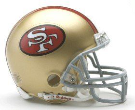 San Francisco 49ers 64 95 Mini Replica Throwback Helmet