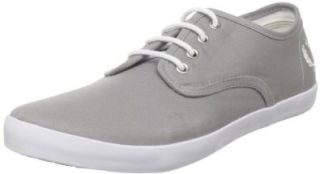  Fred Perry Mens Foxx Twill Sneaker,Grey,6 UK (7 M US) Shoes
