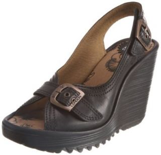 London Womens Parol Ankle Strap Sandal,Black Rug,38 EU/7 M US Shoes
