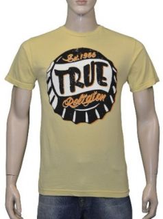 True Religion Brand Mens Jeans Bottle Cap Shirt Beige 2XL