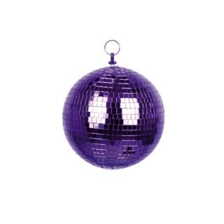 Boule disco à facette de couleur violette. (20 cm) En un clin dil