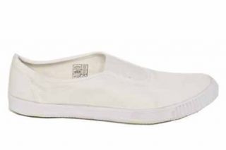 Mens White Slip On Sneakers Preppy Shoes 13 Shoes