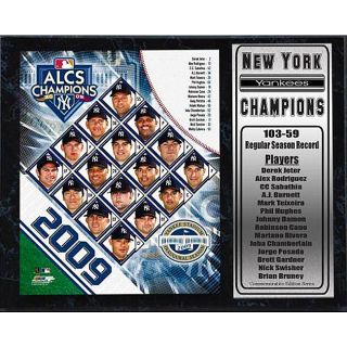 2009 New York Yankees World Series 12x15 Photograph Stats Plaque