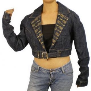 Womens Enyce dark wash jeans denim jacket coat (Size L