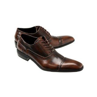  MM/ONE Mens Dress Shoes With Medallion Lace up Oxford Shoes