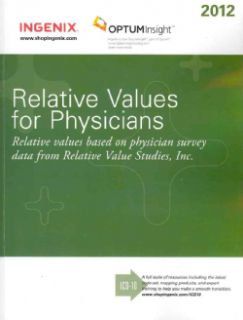 Relative Values for Physicians 2012 (Paperback)