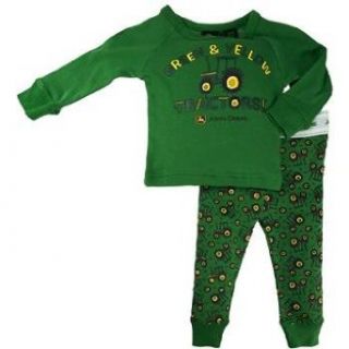 John Deere Toddler Tractors Green Pajamas (3T): Clothing