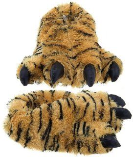 Fun Tiger Paw Animal Claw Fuzzy Faux Fur Warm Novelty Slippers: Shoes