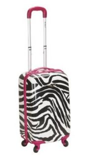 Rockland Luggage 20 Inch Carry On Skin, Pink Zebra, Medium