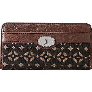 Maddox Signature Zip Clutch Color BLACK/BROWN Shoes
