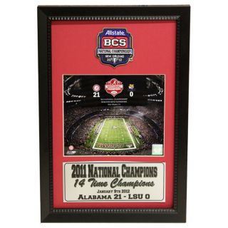 University of Alabama 2011 BCS National Champion Patch Frame Today $