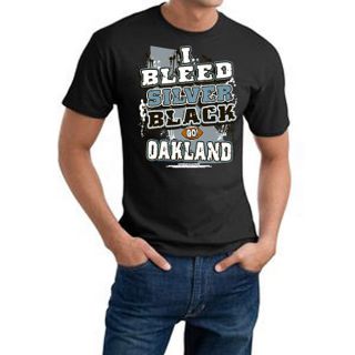 Oakland I Bleed Silver & Black Cotton Tee Today $17.99 5.0 (1