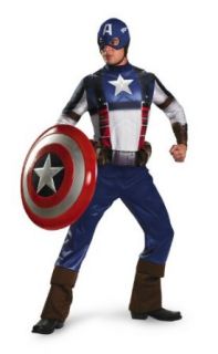  Deluxe Captain America   XX Large   Chest Size 44 46 Clothing
