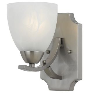 Transitional 1 light Wall Sconce in Satin Nickel Today: $52.99