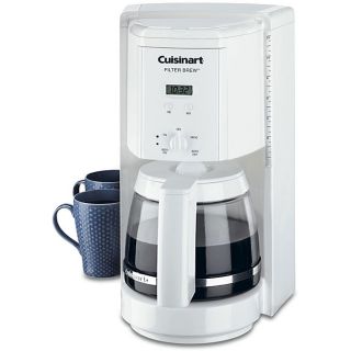 Cuisinart DCC 1000FR Programmable Filter Brew 12 cup White Coffee