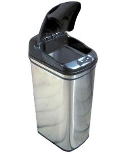 Infra Red Hands free 13 gallon Steel Trash Can