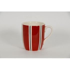Mugs à rayures 35 cl   lot de 6   BOLS&CO Rouge   Achat / Vente BOL