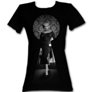 Marilyn Monroe   Womens Black Keys T Shirt In Black