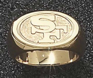 San Francisco 49ers Oval SF Logo Mens Ring Size 11