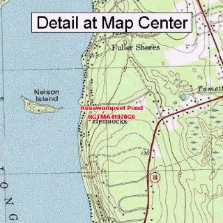 USGS Topographic Quadrangle Map   Assawompset Pond