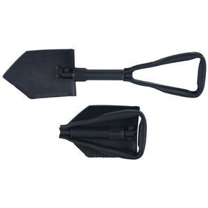 Black Heavy Duty Steel Trifold Shovel